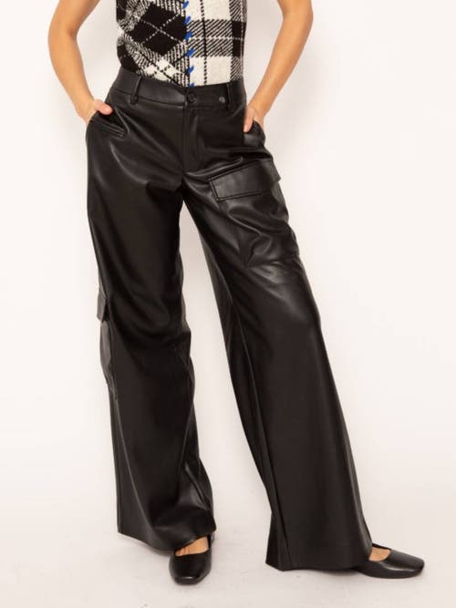 Central Park West Arden Vegan Cargo Trouser In Black