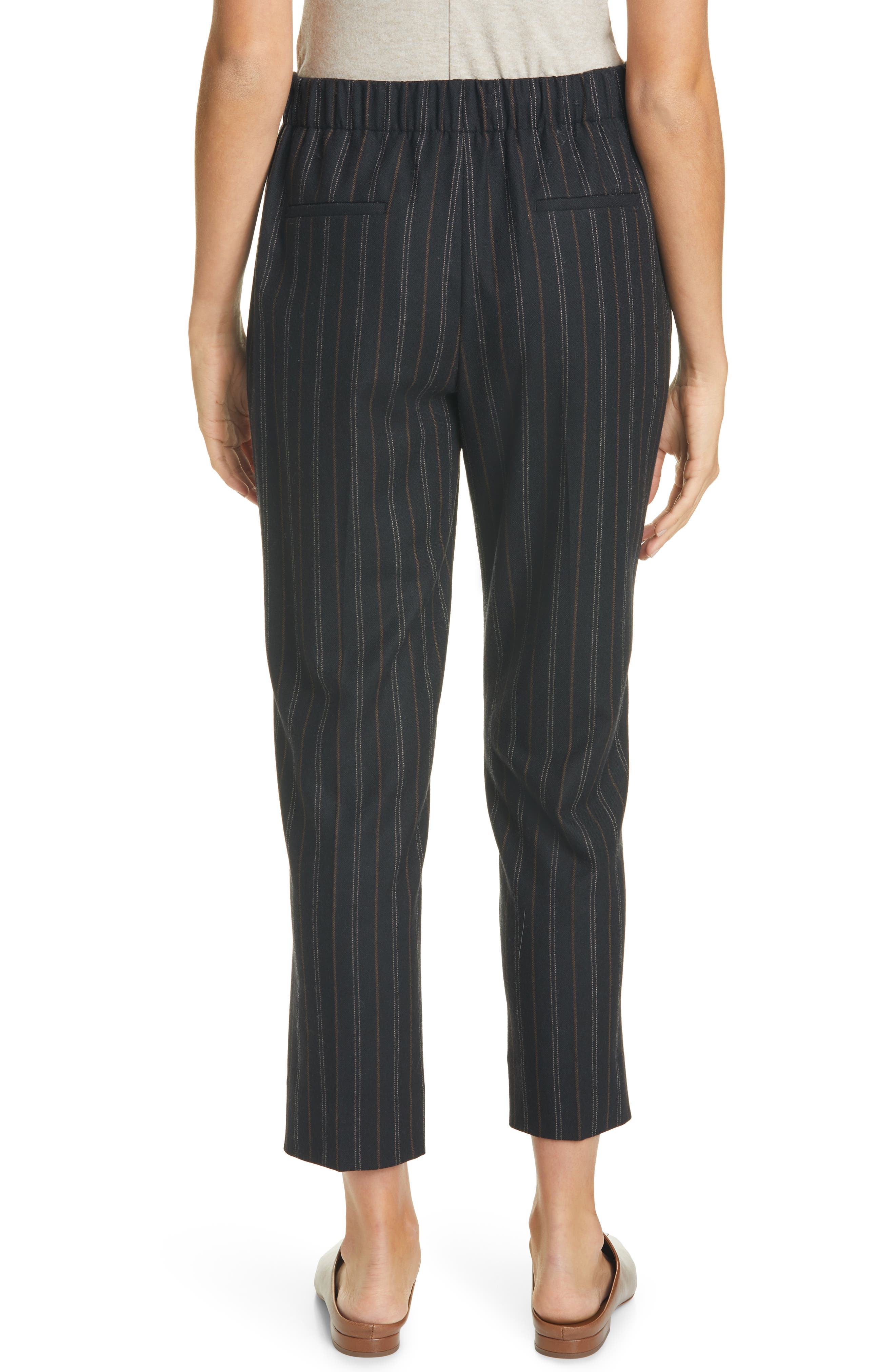 Stripe Flannel Ankle Pants - image 2