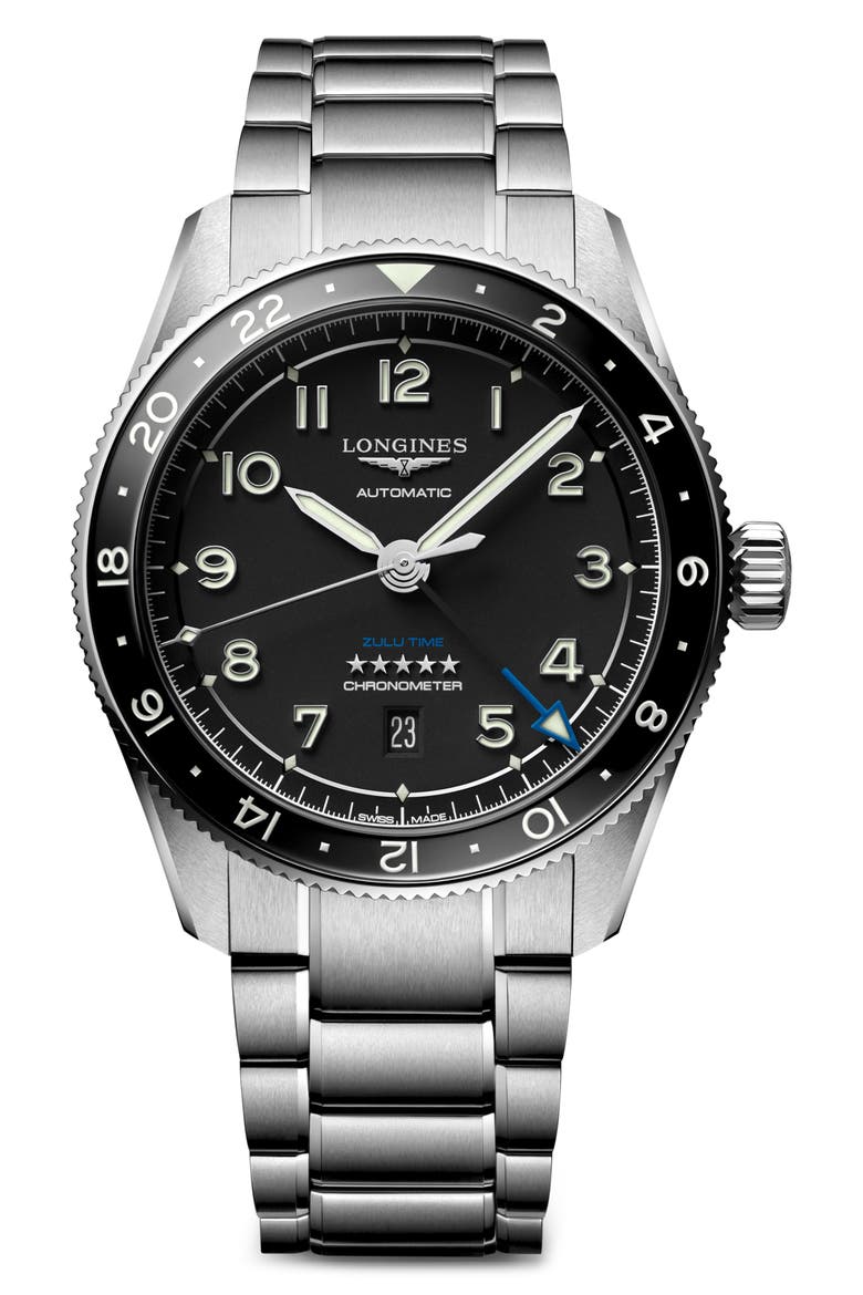 Spirit Zulu Bracelet Watch, 42mm, Main, color, BLACK
