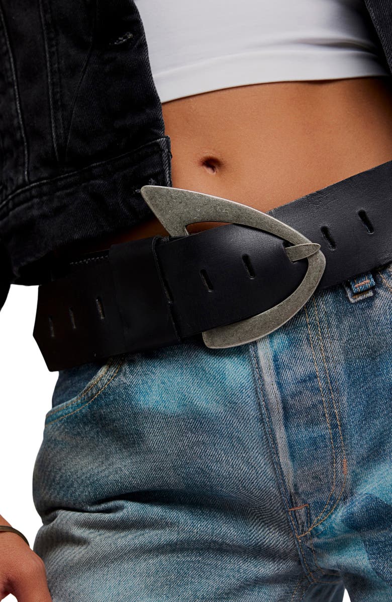 Free People Denver Hip Belt, Alternate, color, Black