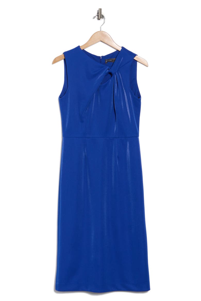 Knotted Sheath Dress, Alternate, color, BLUE