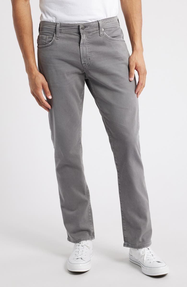AG Everett Slim Straight Leg Jeans, Main, color, 7 Years Sulfur Storm Grey