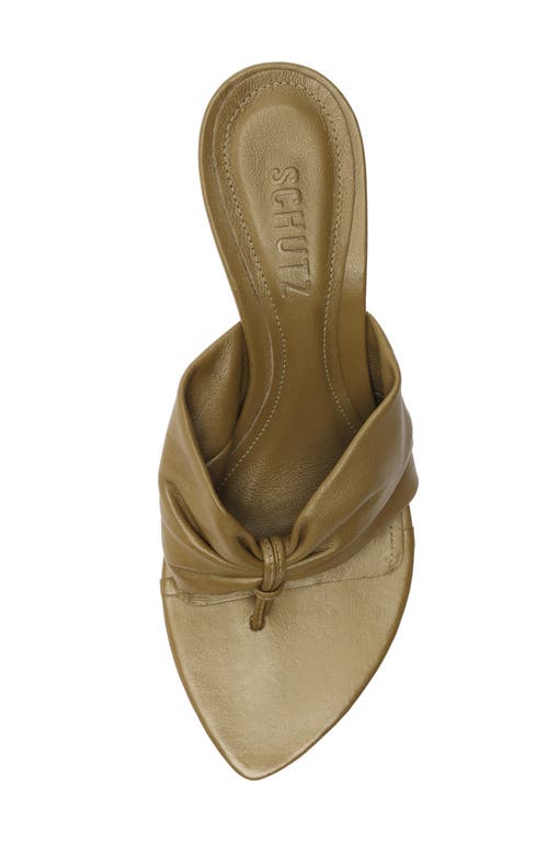 Shop Schutz Lori Sandal In Matcha