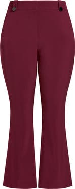 City Chic Vienna High Waist Flare Pants