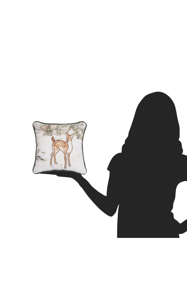 C&F Home Woodland Animals Throw Pillow, Alternate, color, Orange