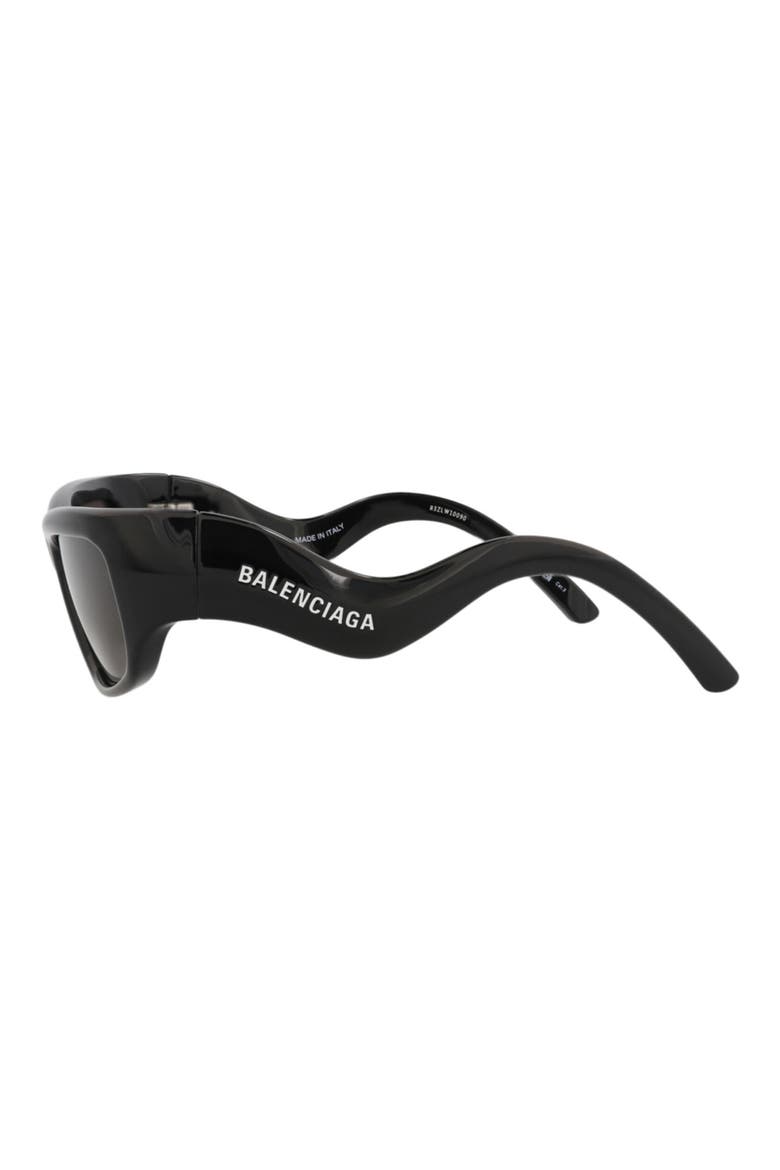 58mm Rectangular Sunglasses, Alternate, color, BLACK BLACK GREY