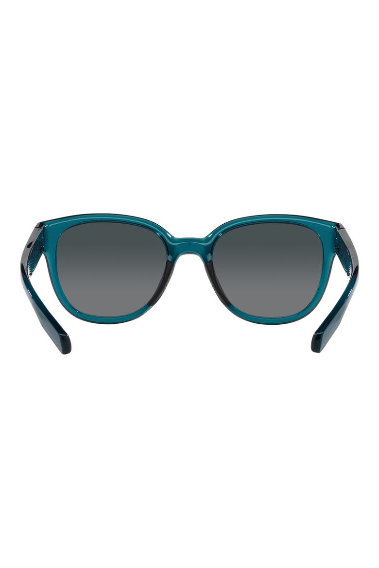 Salina 53mm Gradient Polarized Rectangular Sunglasses, Alternate, color, TEAL