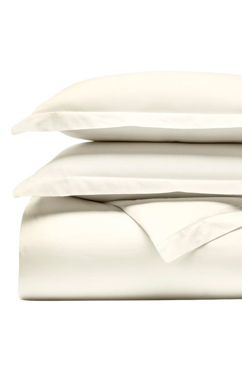 Boll & Branch Signature Hemmed Duvet Set In Cream
