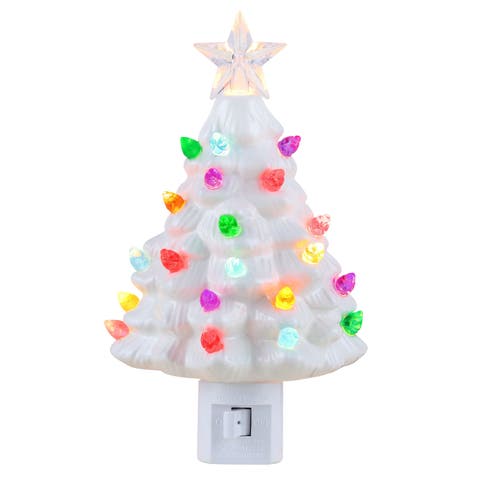 6 in. Nostalgic Ceramic Tree Nightlight