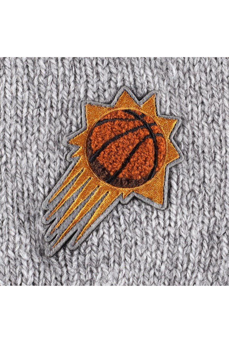 Women's Lusso Gray Phoenix Suns Scarletts Lantern Sleeve Tri-Blend V-Neck Pullover Sweater, Alternate, color, Gray