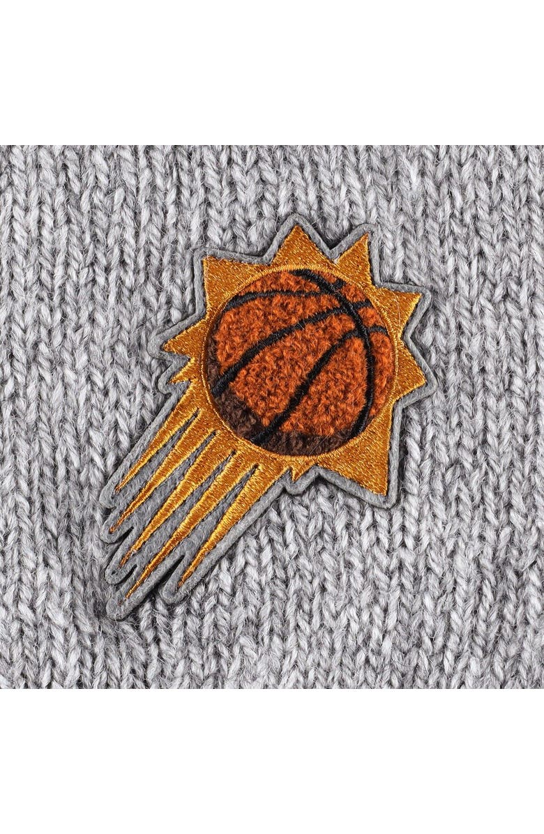 LUSSO Women's Lusso Gray Phoenix Suns Scarletts Lantern Sleeve Tri-Blend V-Neck Pullover Sweater, Alternate, color, Gray