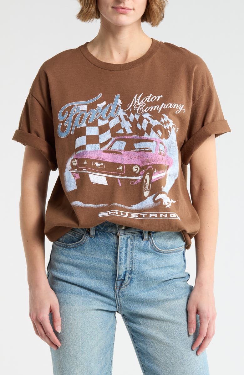 Merch Traffic Ford Graphic T-Shirt, Main, color, Brown