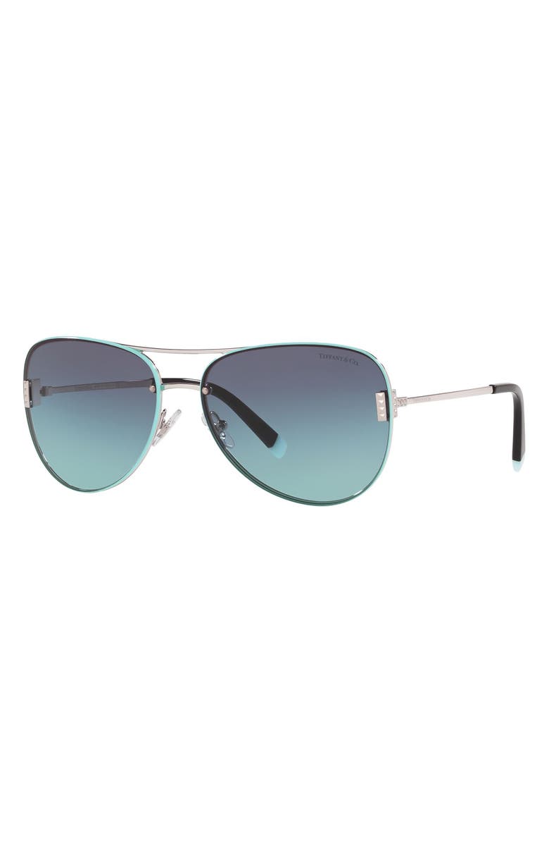 Tiffany & Co. 62mm Aviator Sunglasses, Alternate, color,