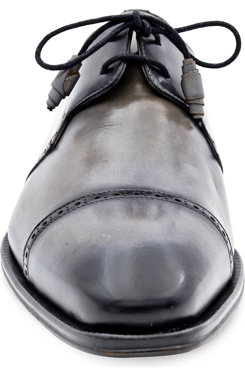 Mezlan 2-Eyelet Cap Toe Leather Derby, Alternate, color, Pearl Grey