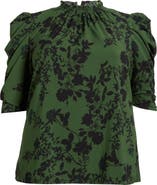 SUGARLIPS Tindrie Floral Puff Sleeve Top