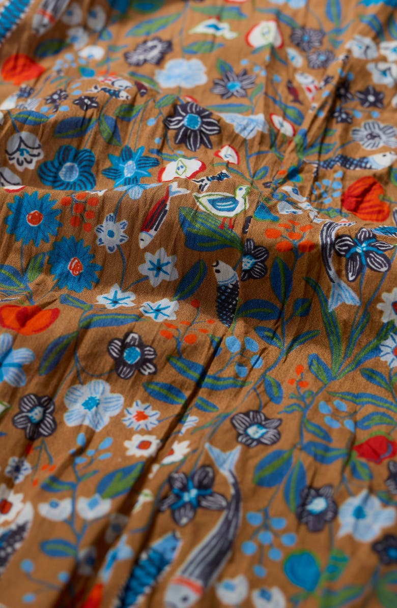 Seasalt Cornwall Larissa Floral Organic Cotton Button-Up Shirt, Alternate, color, Still Life Basket