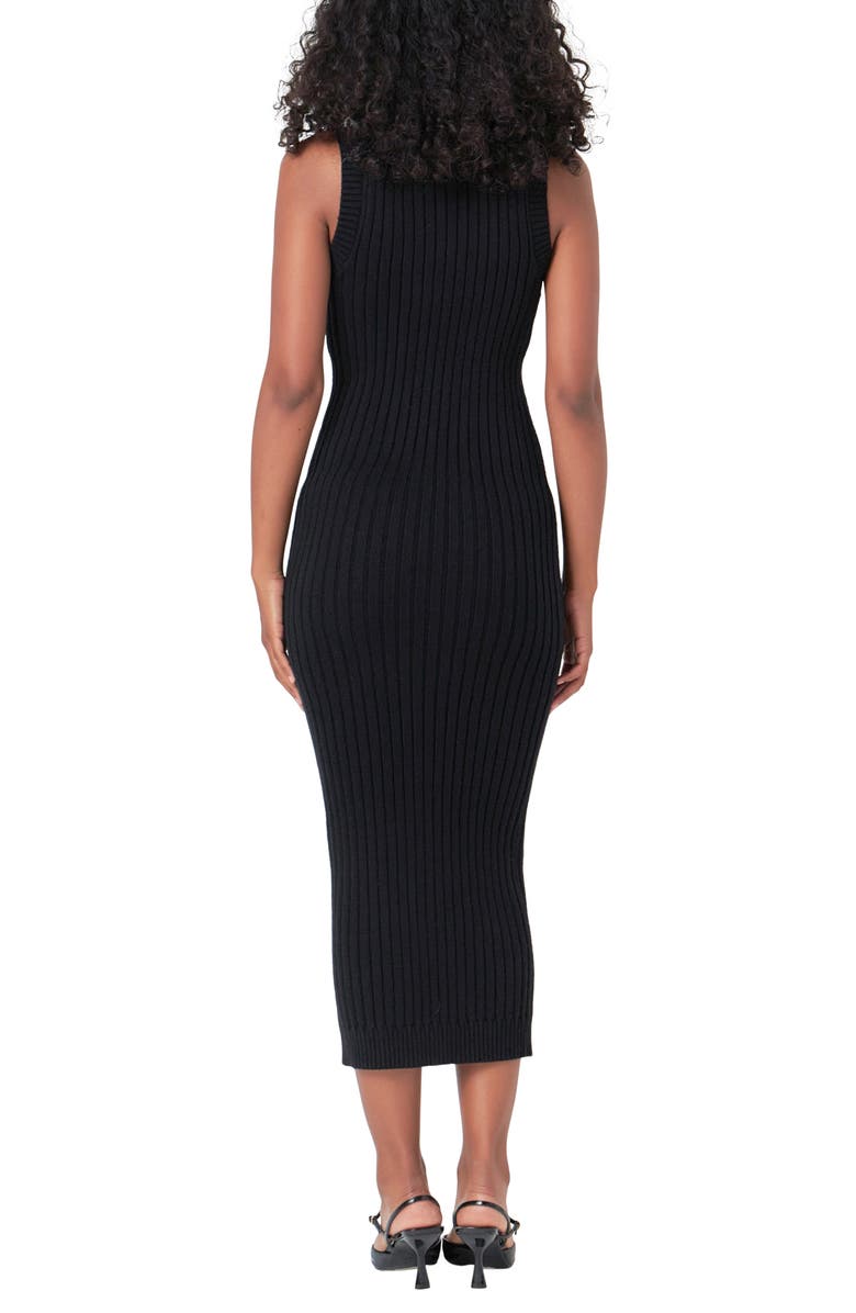 Endless Rose Mock Neck Rib Sweater Dress, Alternate, color,