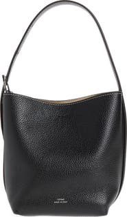 TOTEME Petite Belted Grained Leather Tote