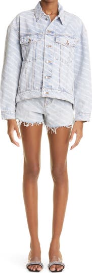 Bite Logo Cutoff Denim Shorts