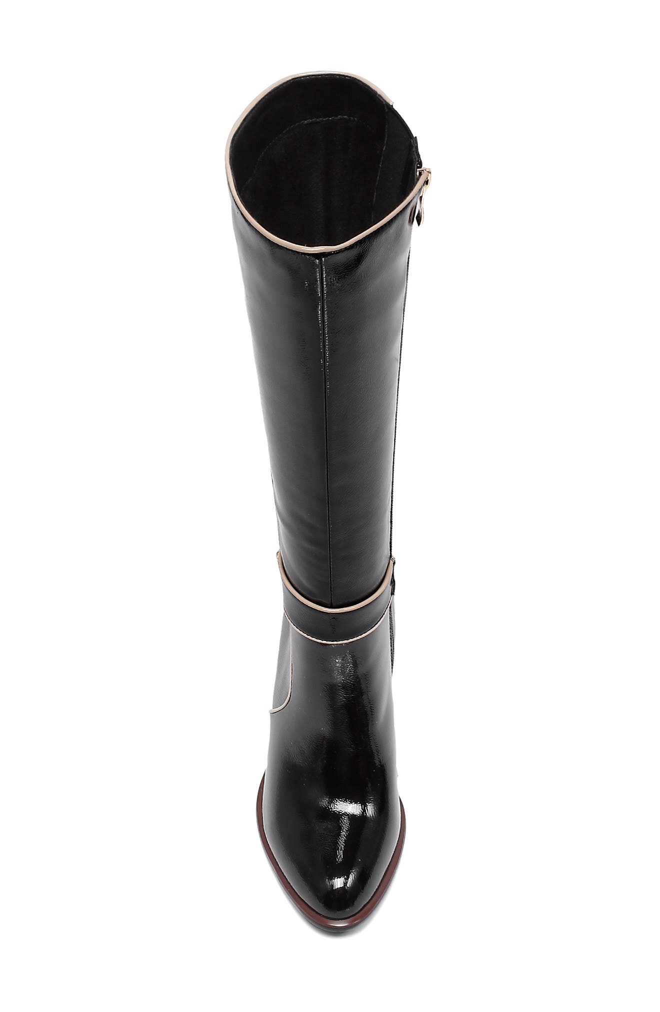 NINETY UNION Randi Knee High Boot, Alternate, color, Black Patent