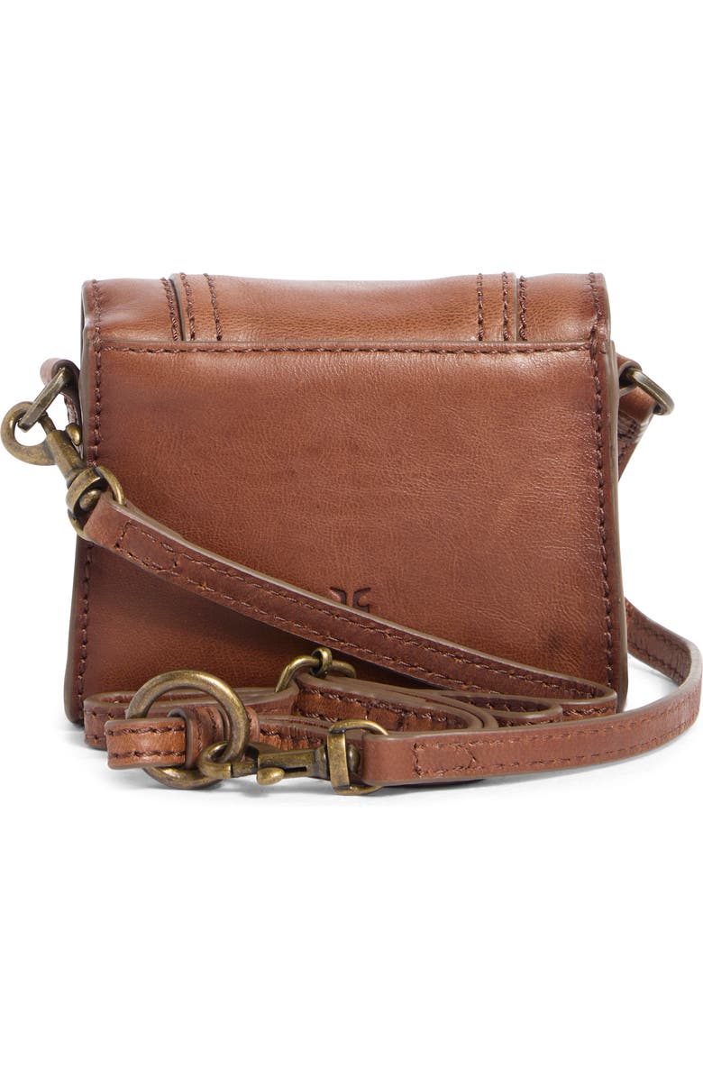 Frye Alex 4-Way Mini Leather Bag, Alternate, color, Cognac