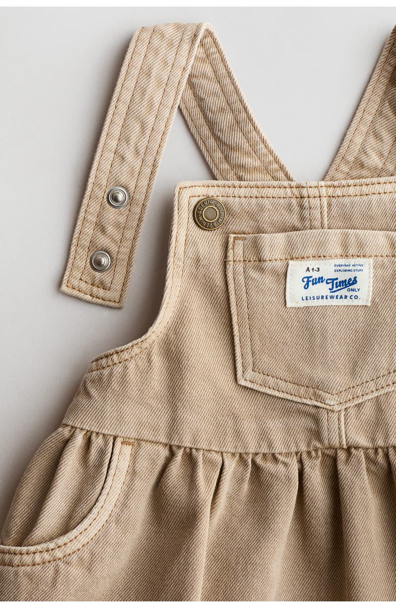 H&M 2-piece Dungaree Dress And Top Set, Alternate, color, 