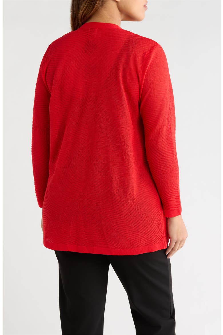 Open Front Cardigan, Alternate, color, BEGONIA RED