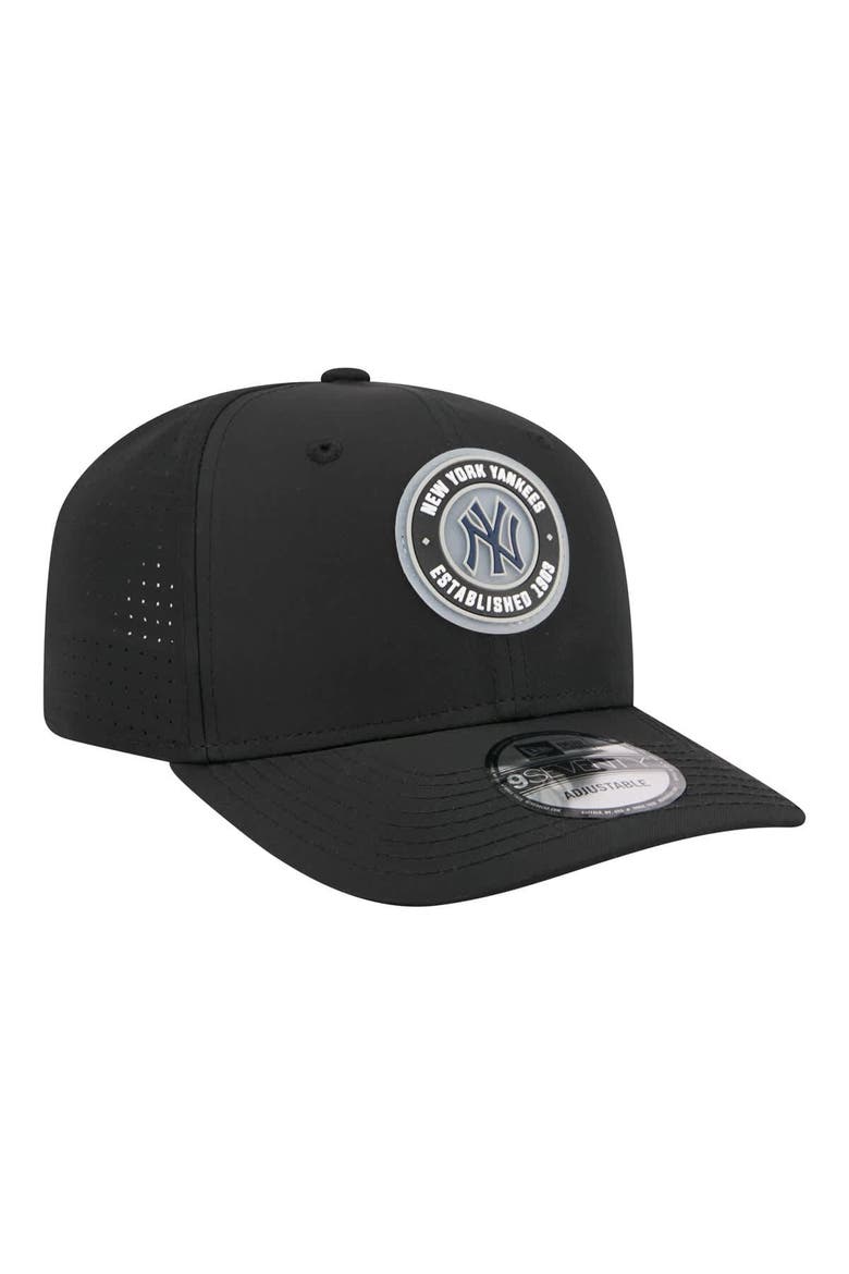 Men's New Era  Black New York Yankees Circle 9SEVENTY Adjustable Hat, Alternate, color, Black