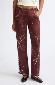 Siedrés Brity Sequin Wide Leg Pants