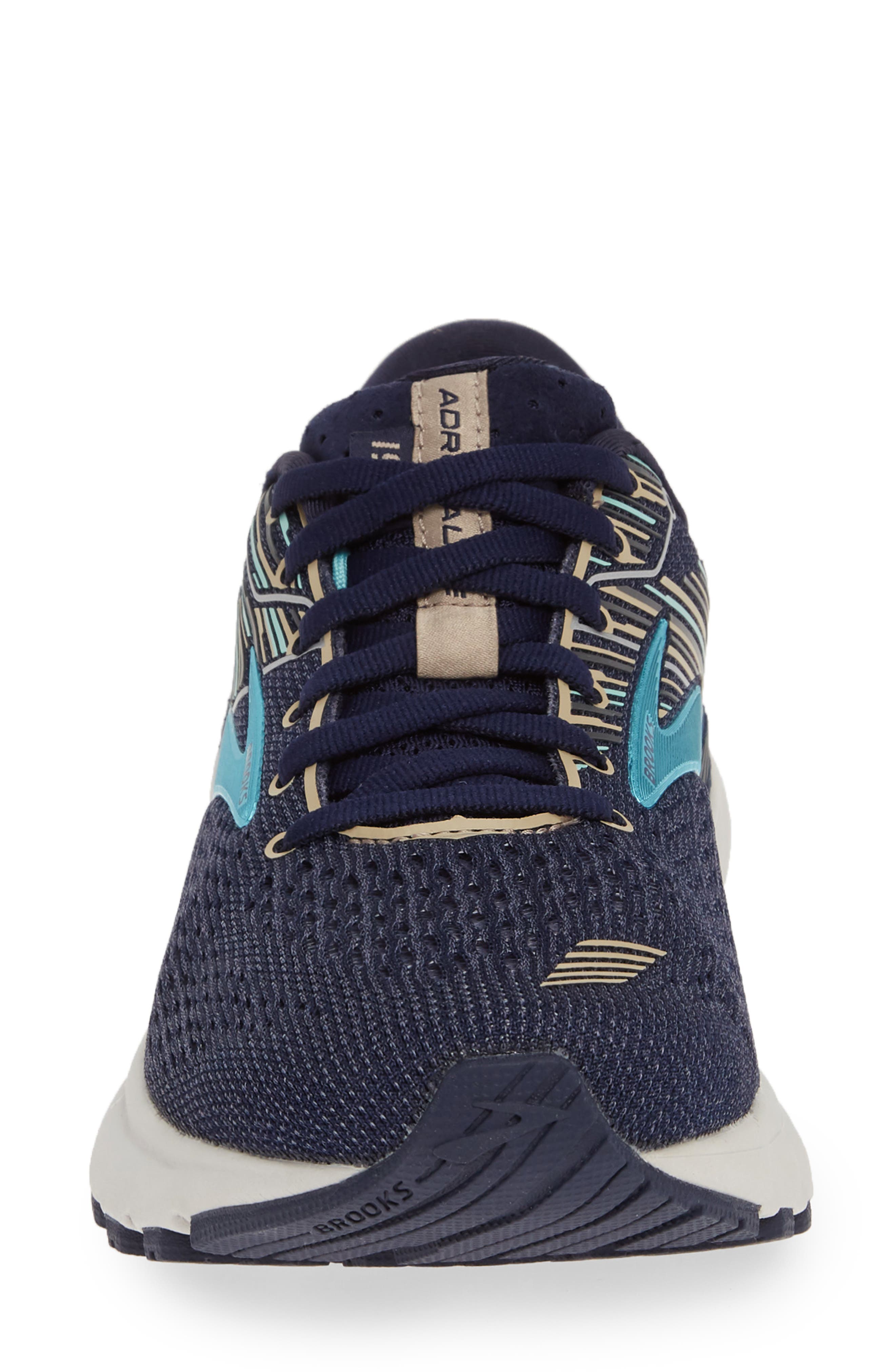 Adrenaline GTS 19 Running Shoe, Alternate, color, NAVY/ AQUA/ TAN