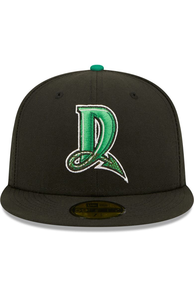 New Era Men's New Era Black Dayton Dragons Authentic Collection 59FIFTY Fitted Hat, Alternate, color, 