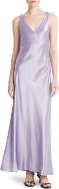 Vince Satin Maxi Slipdress