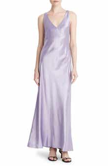 Vince Satin Maxi Slipdress