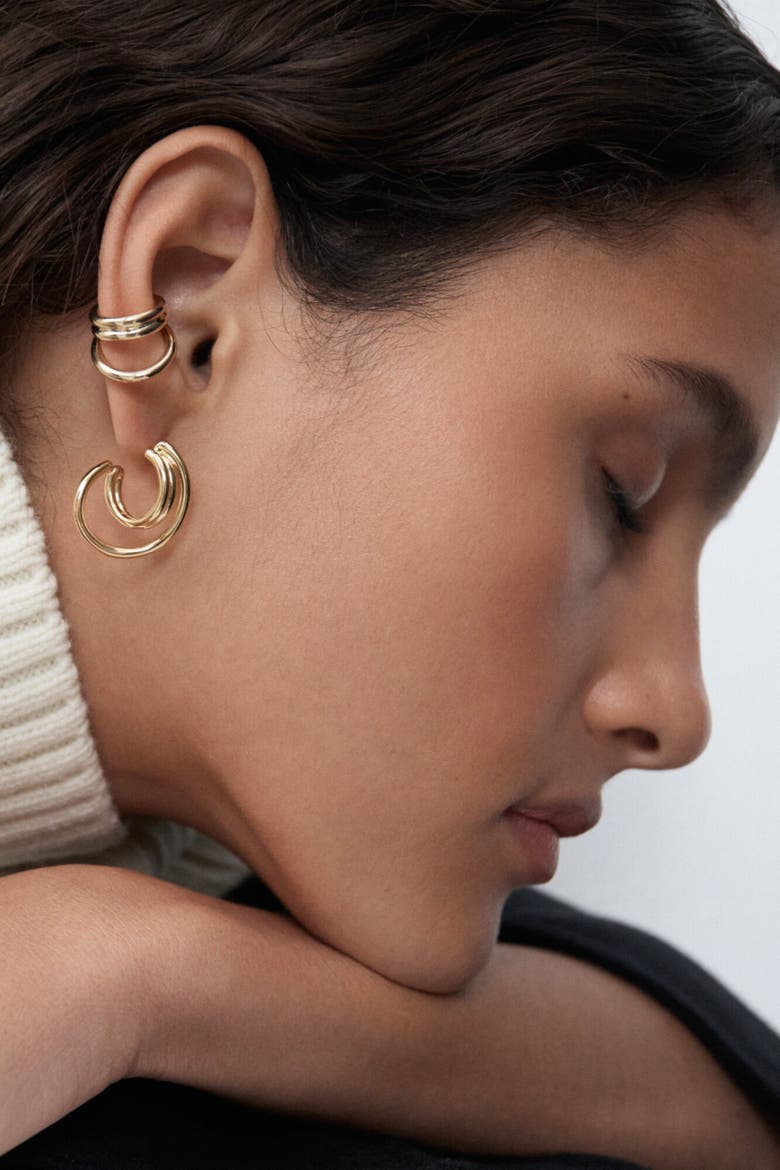 14kt Gold Vermeil  Sonder Earrings, Alternate, color, Yellow Toned Gold