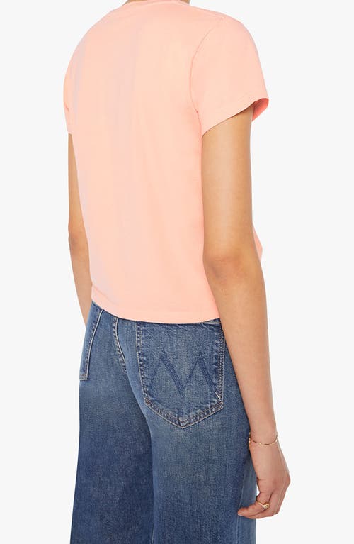 Mother The Boxy Goodie Goodie Stretch Cotton Graphic T-shirt In Pink