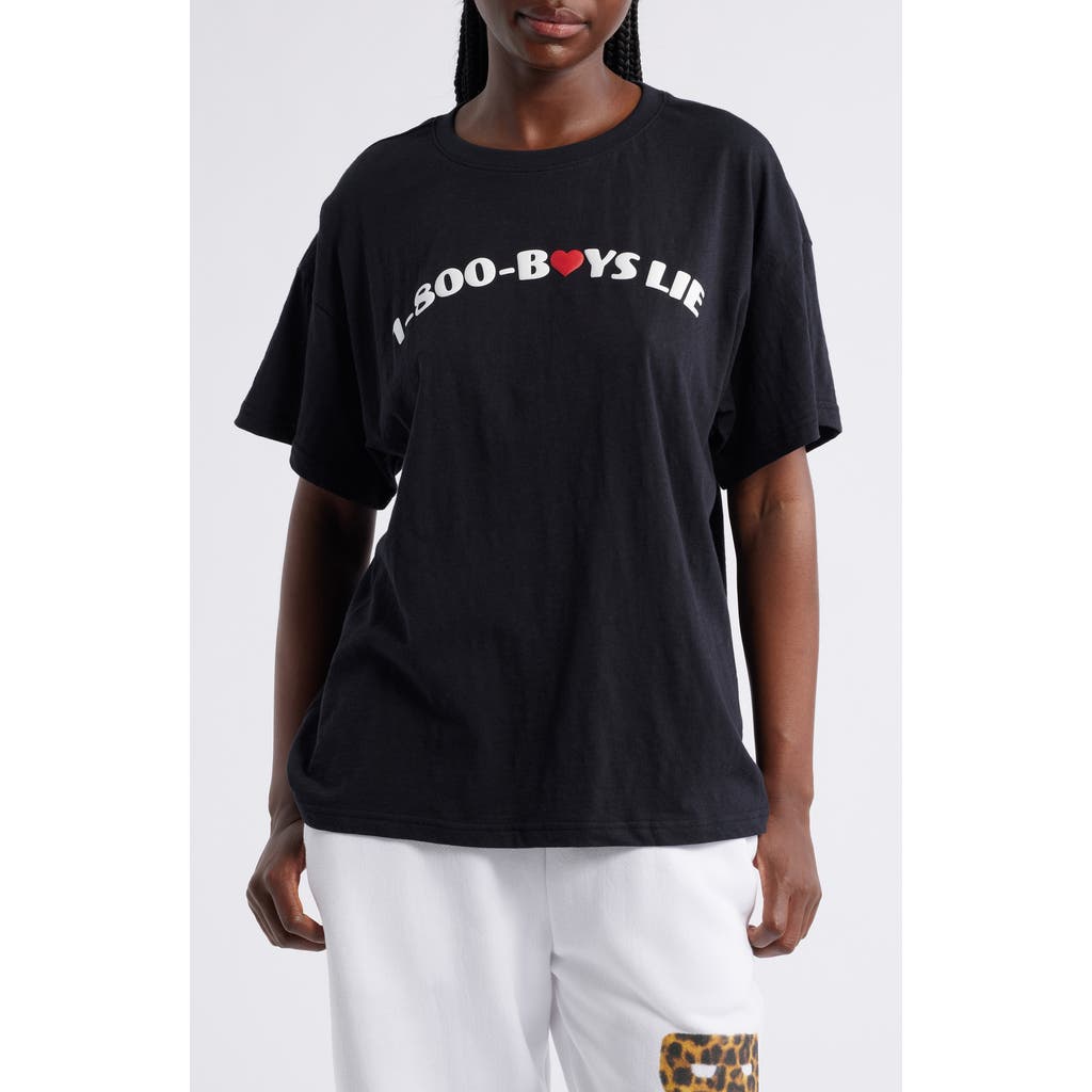 Boys Lie 1-800 Heart Graphic T-shirt In Black
