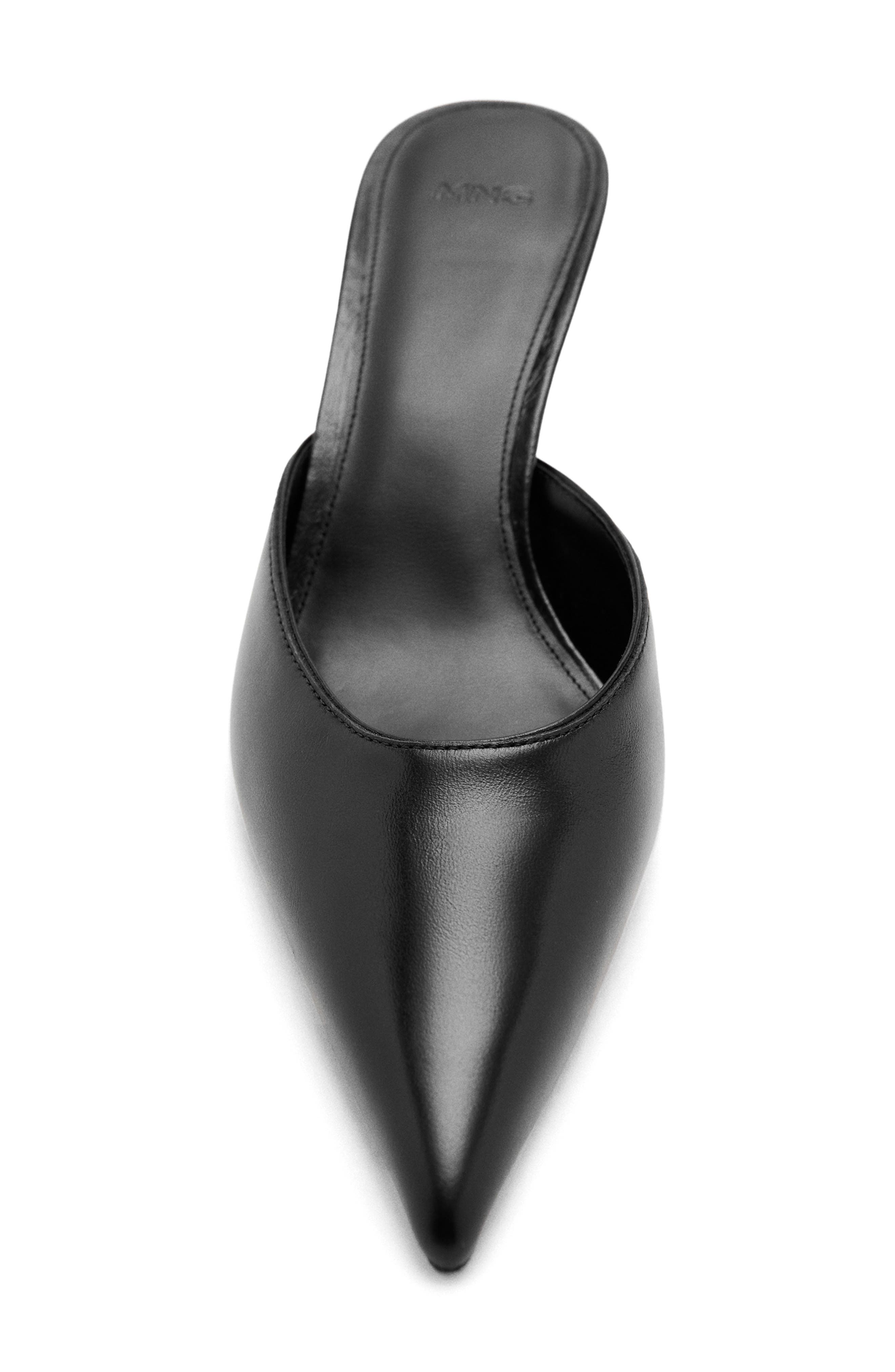 MANGO Pointed Toe Kitten Heel Mule, Alternate, color, 