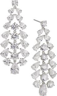 Nadri Halle Cubic Zirconia Statement Drop Earrings