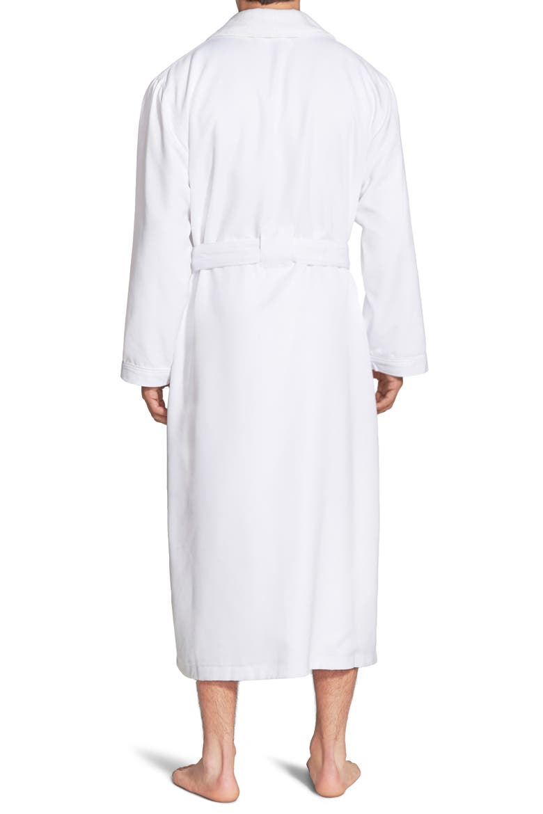 Fleece Lined Robe, Alternate, color, WHITE