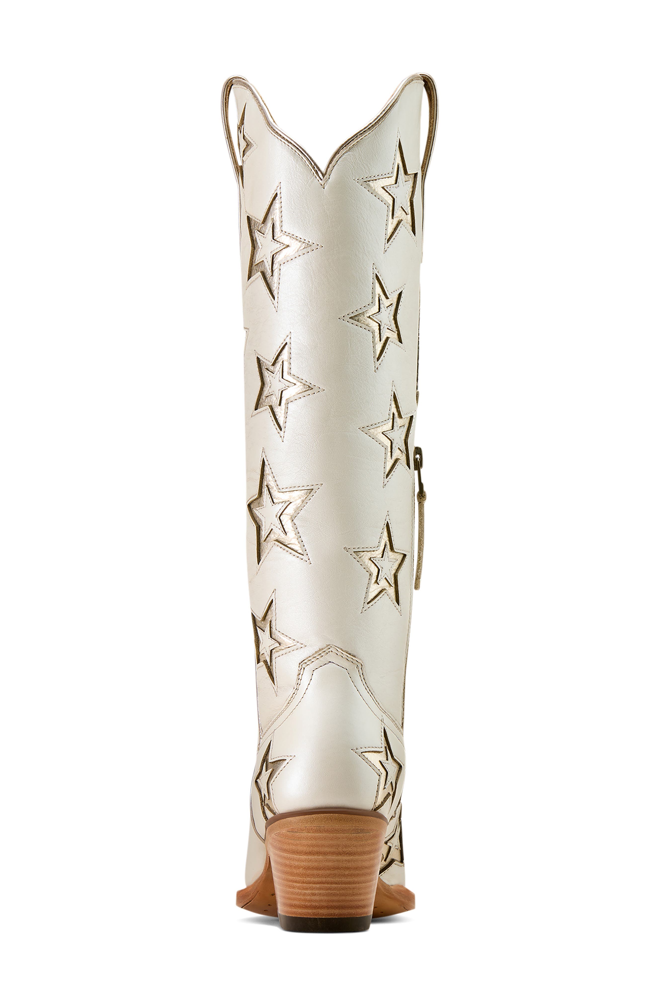 Casanova Star X Toe Western Boot, Alternate, color, WHITE