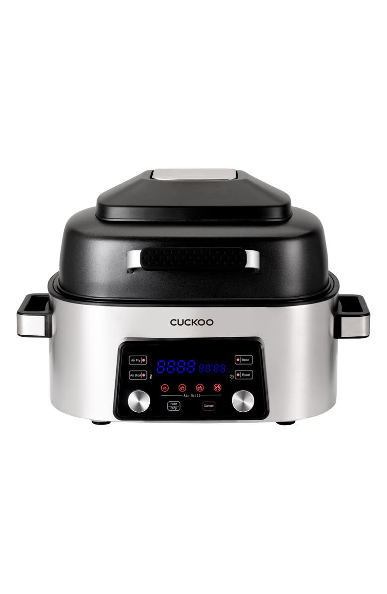 Cuckoo CAFG-A0601S 6-Quart Countertop Air Grill & Air Fryer, Main, color, Silver