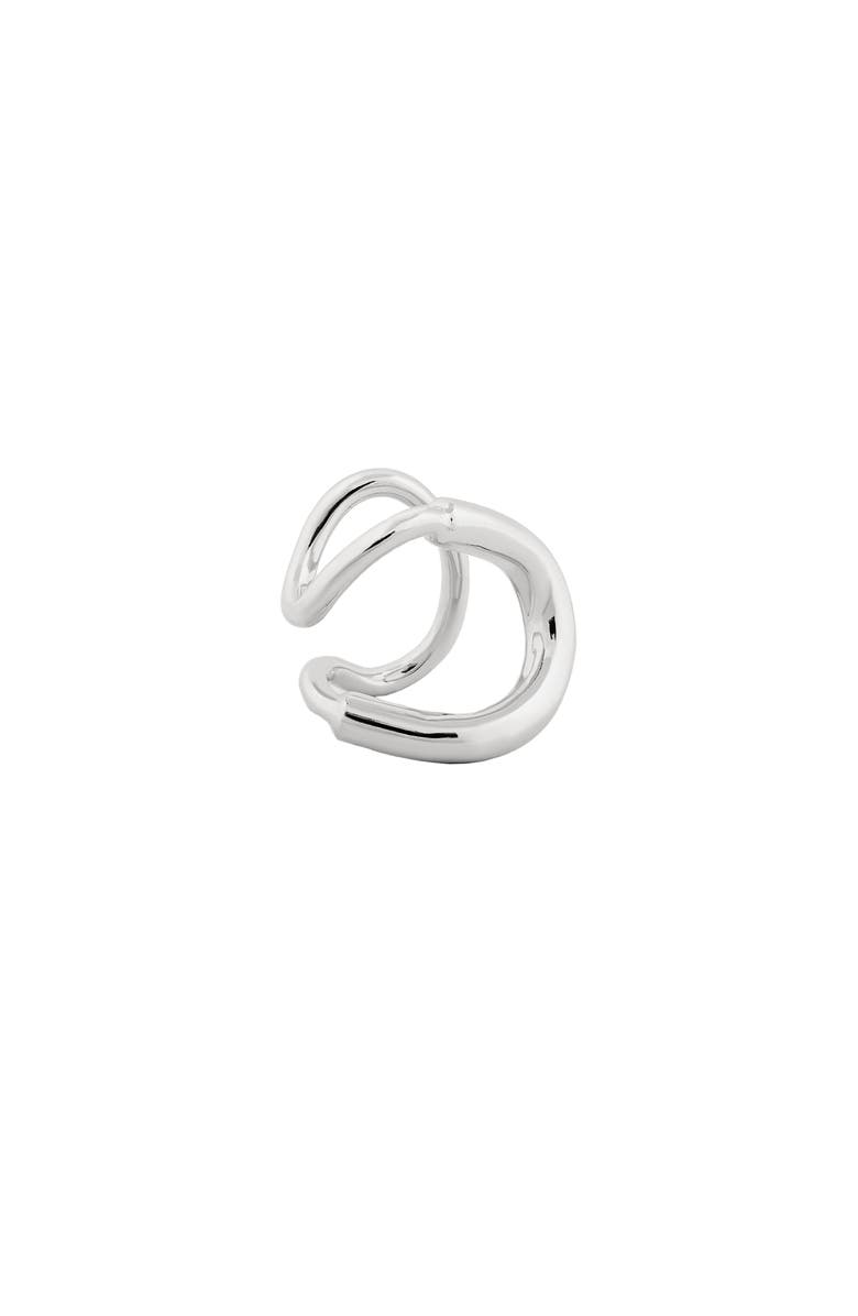 PIERETTI Cala ear cuff, Main, color, Silverplate