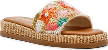 Steve Madden Boardwalk Beaded Slide Sandal (Women) | Nordstrom