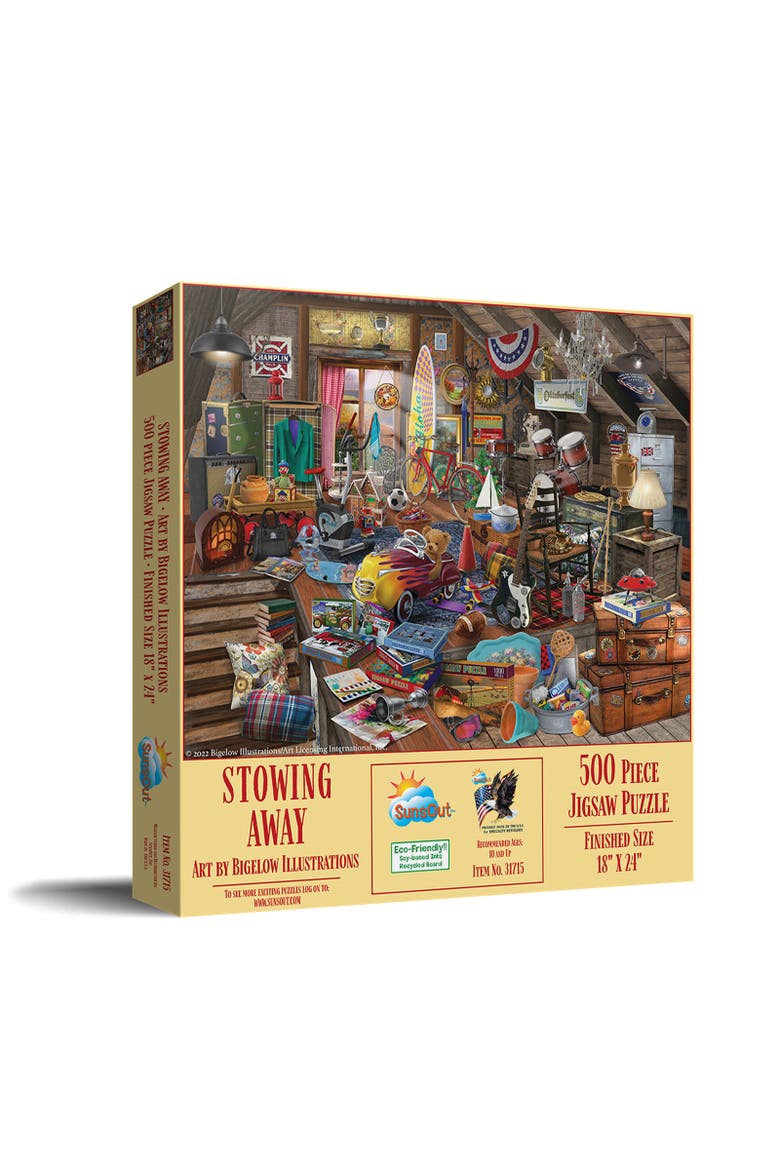 Stowing Away 500 piece Jigsaw Puzzle for Adults, Main, color, Multicolor