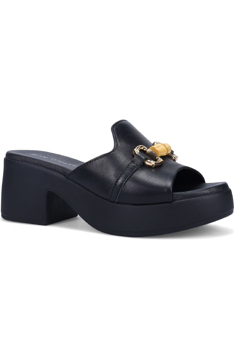 Ron White Gwyna Platform Slide Sandal, Main, color, Onyx