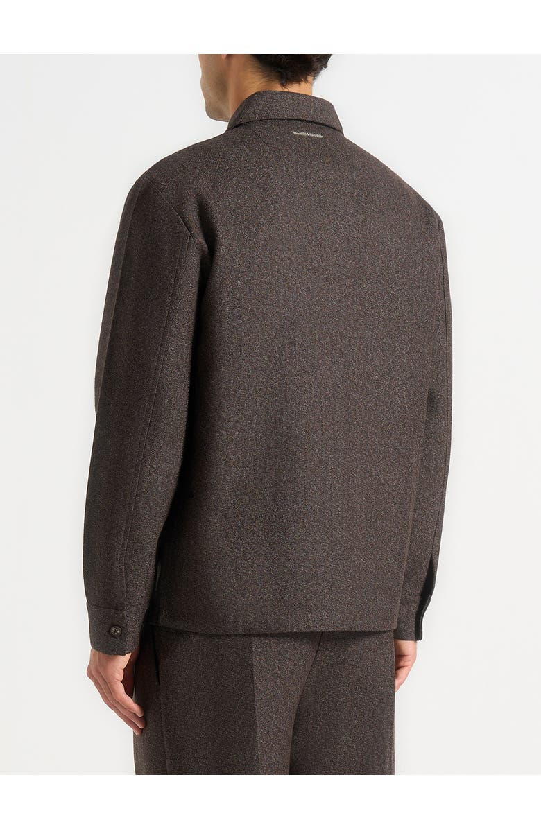 Manière De Voir Elliot Melange Tailored Shirt, Alternate, color, Brown