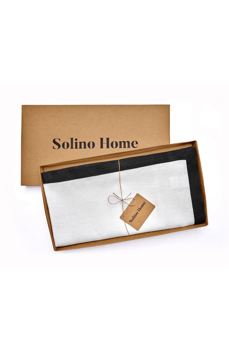 Solino Home Linen Table Throw - Classic, 52" x 52", 52" x 52", Alternate, color, 