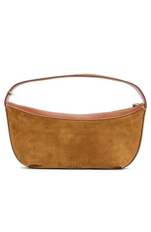 Staud Demy Convertible Leather Shoulder Bag In Brown