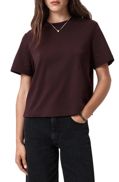 Allsaints Lisa Crewneck T-shirt In Brown