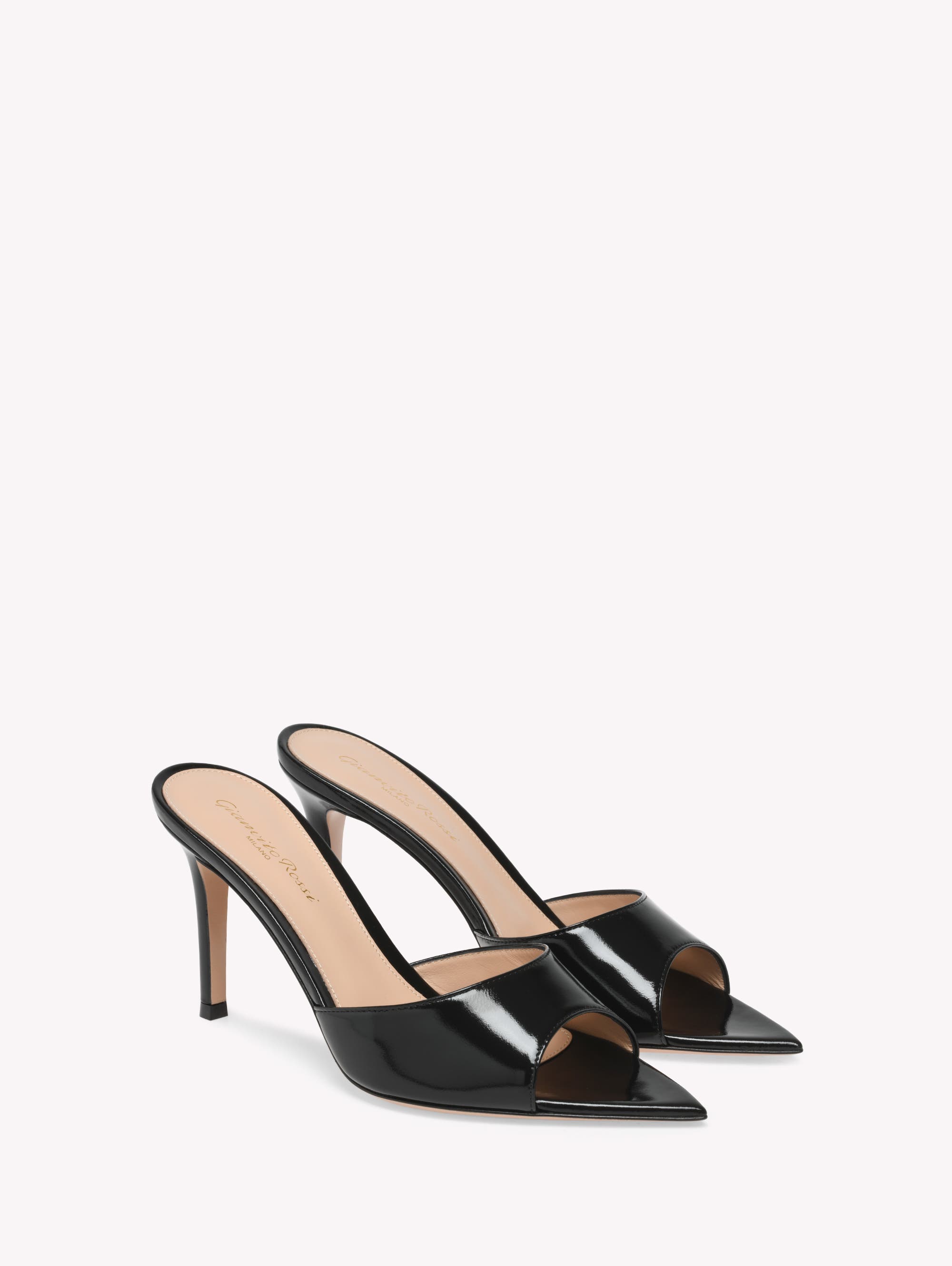 Gianvito Rossi Elle 85 Mules, Alternate, color, Black  Nappa